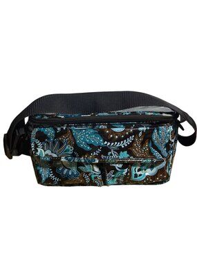 Vera Bradley Java Blue Insulated Lunch Tote With Adjustabe Handle Retired